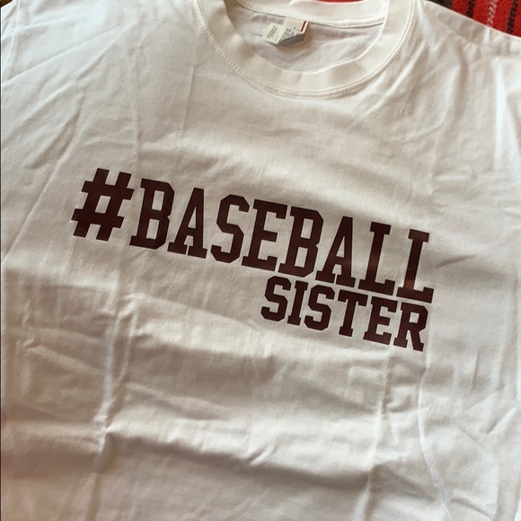 #BASEBALL SISTER Custom Short Sleeve Tee - Picture 3 of 3